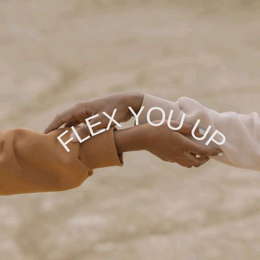 Flex You Up — two hands reaching toward one another